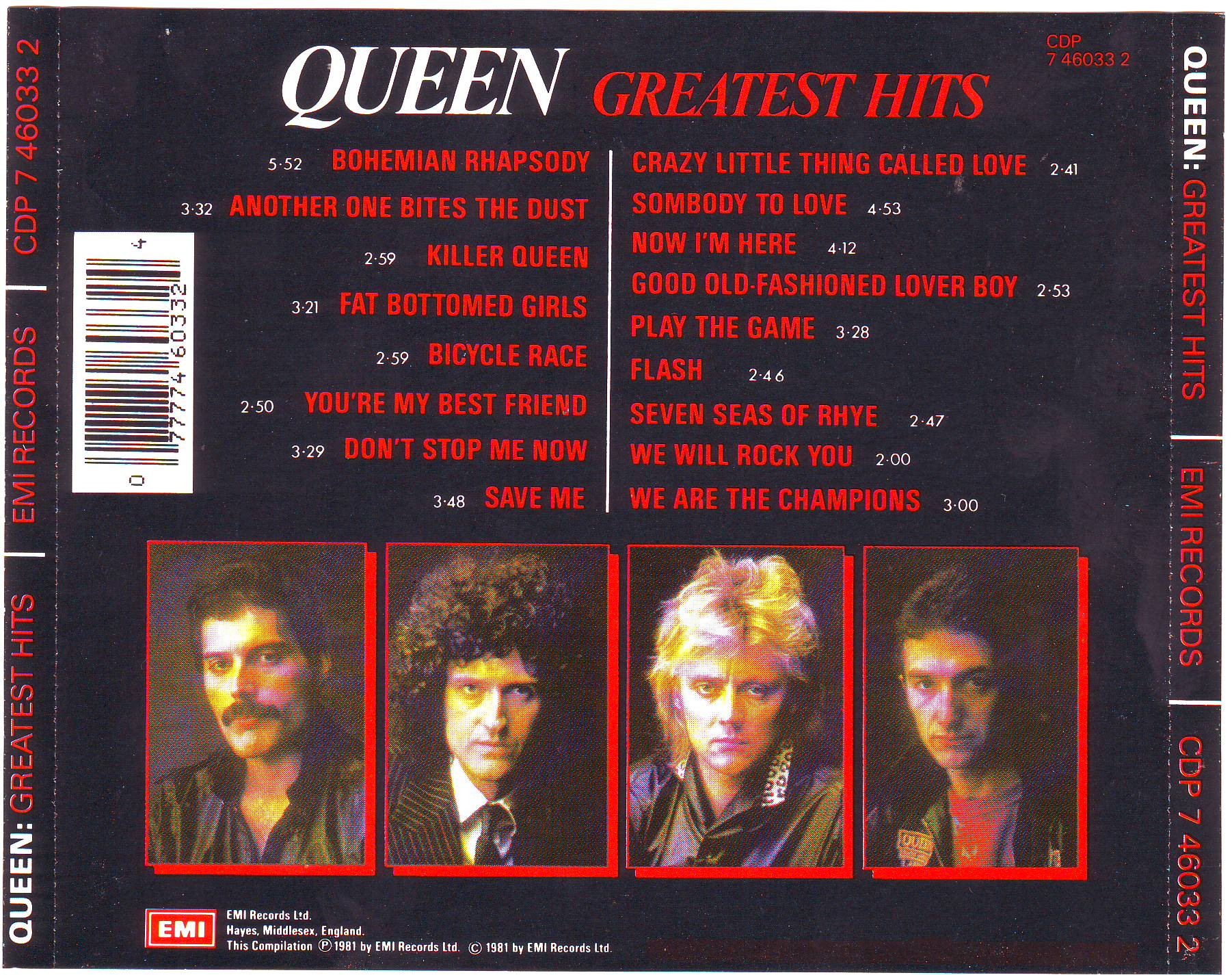 Queen  Greatest Hits I : Back